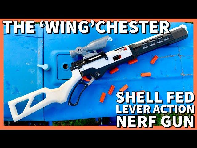 Nerf Wingchester Review - Lever Action Nerf Winchester Rifle [4K]