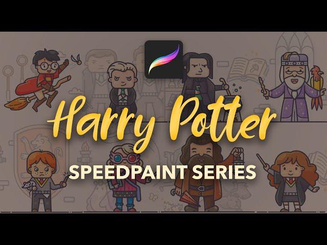 Harry Potter series | iPad Pro and Procreate Speedpaint