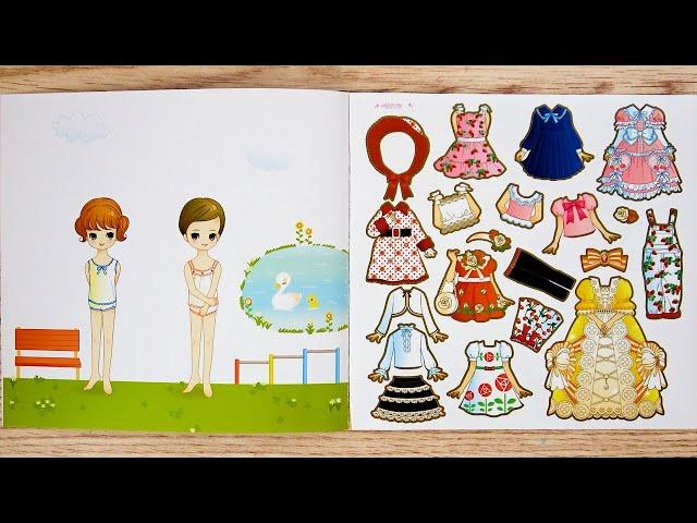 [Sticker Play] 패션 퀸 스티커북 | 엄마, 언니, 동생 스티커 옷입히고 배경 꾸미기 | Fashion Queen Dress-Up Sticker Book