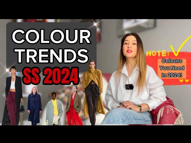 COLOUR TREND ANALYSIS SS2024 || COLOURS EVERYONE NEEDS IN WARDROBES IN 2024