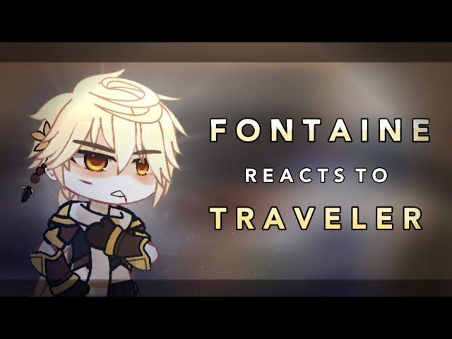 Fontaine reacts to traveler || Male MC || Rose Gacha