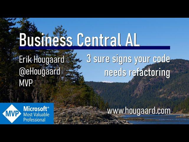 3 sure signs your AL code needs refactoring in Business Central