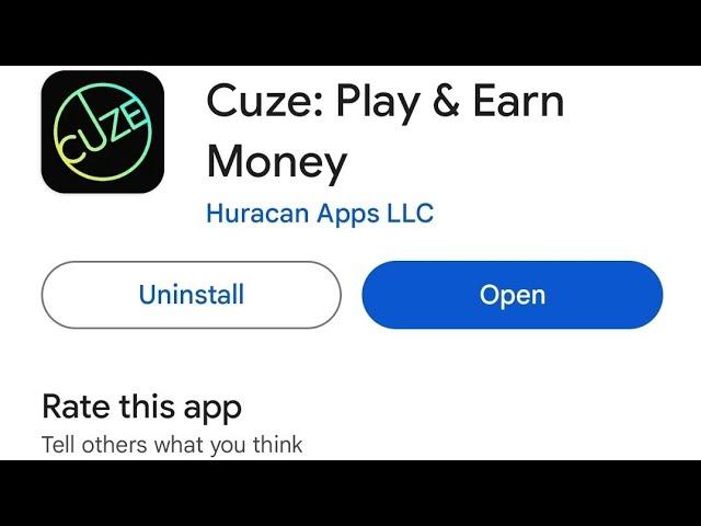 Cuze Play & Earn Money Justplay Alternative NEW APP 2024