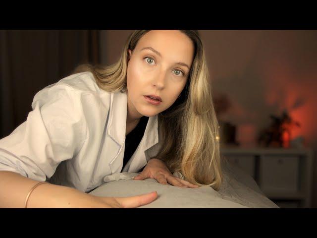 ASMR Chiropractor Tucks You In *Crispy Sheets* Body Adjustments, Massage, Face Touching Roleplay