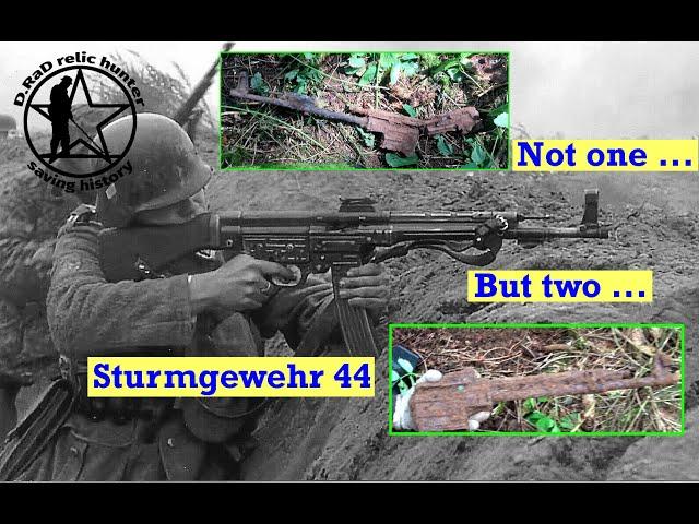 WOW......not one but two Sturmgewehr 44. / D.Rad relic hunter