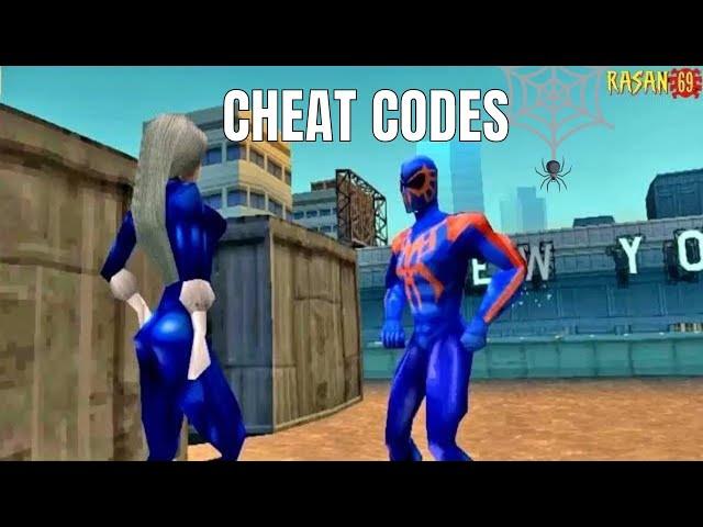 Spider-Man (PS1) CHEAT CODES (+ character view and What If...? Mode gameplay)