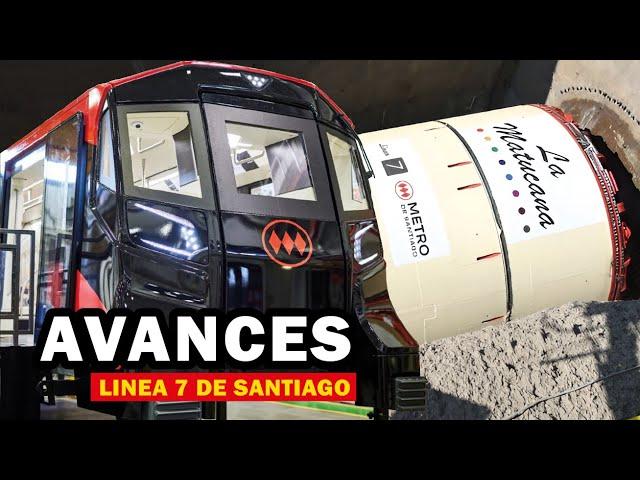 Nuevos avances de la LINEA 7 de Santiago