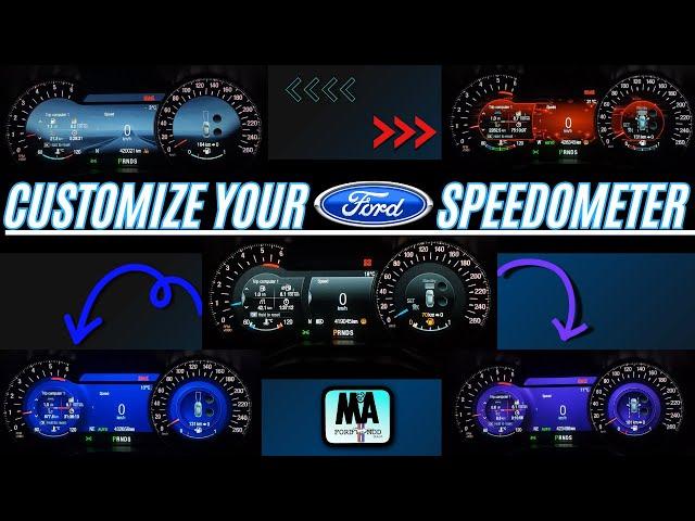 Customize your FORD speedometer with FORSCAN