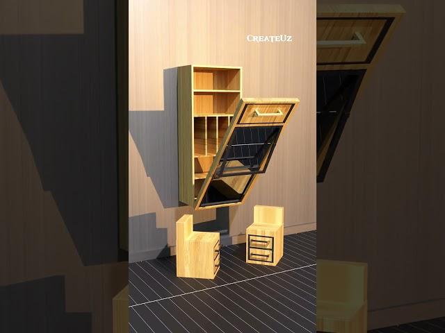 Folding furniture design principles #spacesaving #diy #shorts