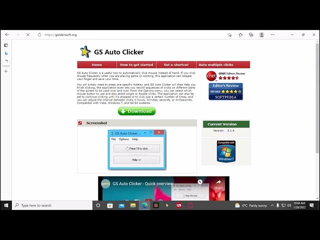 how to download GS auto clicker