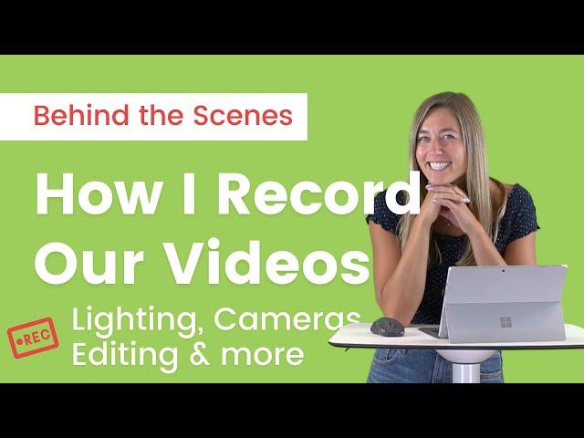 Record your lesson for online teaching at home I Lighting, Cameras, Editing, & MORE!