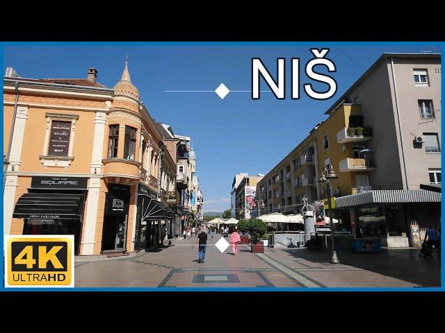 [4K] Niš - SerbiaWalking Tour - City Centre