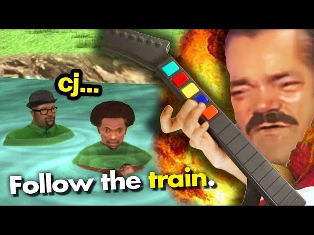 Can you beat San Andreas with a Guitar Hero controller? (GTA San Andreas Mods)