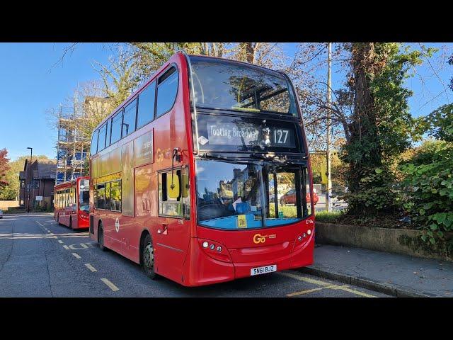 FULL JOURNEY | LONDON BUS 127 TOOTING BROADWAY - PURLEY (SN61BJZ) E196