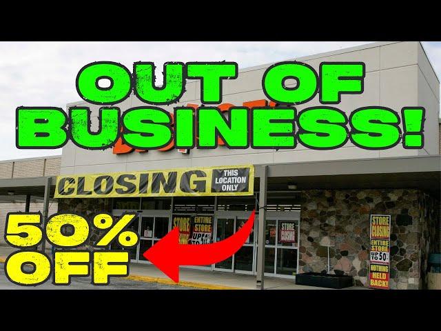 Major Retailer Out of Business 50% Store Wide!