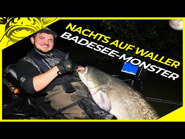 Welsangeln mit dem Belly Boat bei Nacht | Klopfen auf Waller | Wallerangeln am See in Deutschland