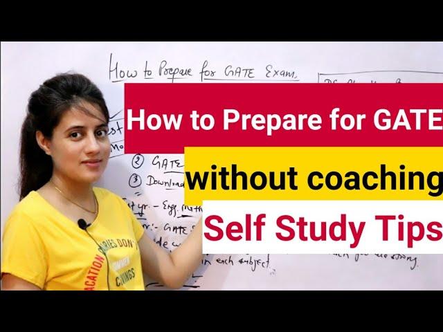 How to prepare for GATE exam without coaching | Preparation strategy for GATE