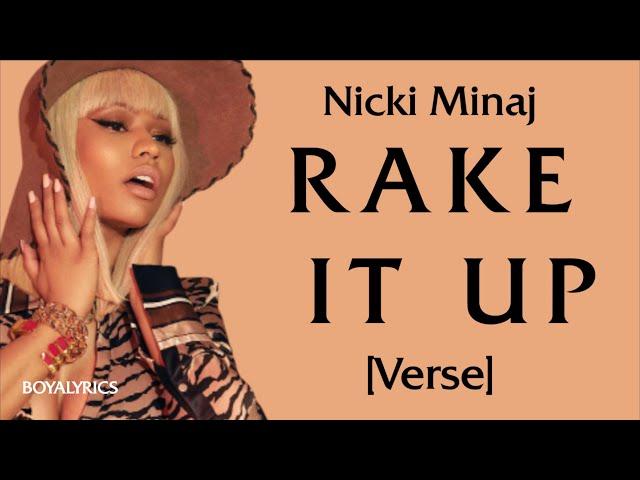 Nicki Minaj - Rake It Up [Verse - Lyrics] cut the check, buss it down, smugglebrickstochina- tiktok