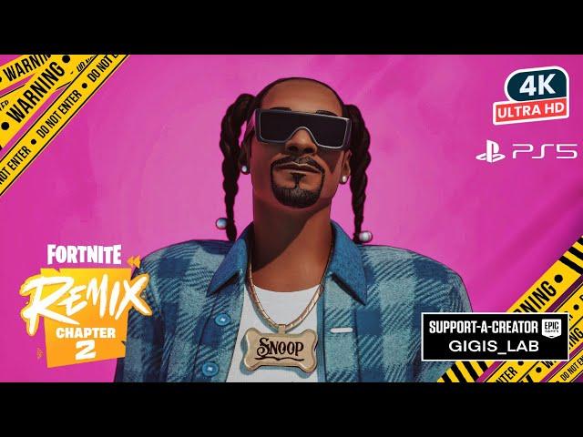 FORTNITE Chapter 2 REMIX SNOOP DOGG Skin Showcase Before You Buy Gameplay Review PS5 4K HDR