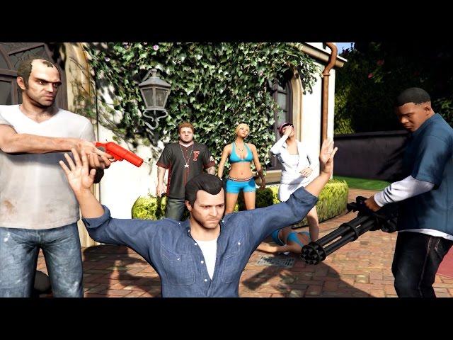 GTA V Franklin And Trevor Kill Michael