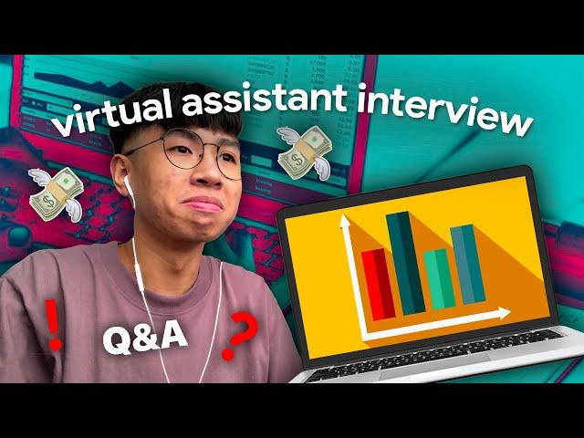 (ENG SUBS)  first time applying as a  virtual assistant | VA interview | Janscena