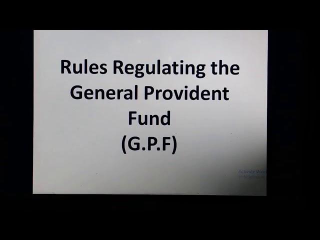 GP Fund Rules