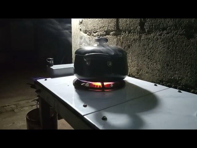 SATISFYING BLUE FLAME// WASTE OIL STOVE @avilldiychannel