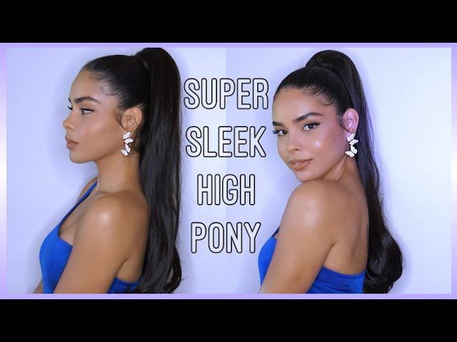 Super Sleek HIGH PONYTAIL | INH Hair Review