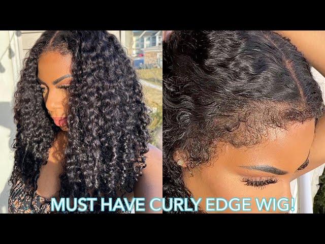 THIS is THE ONLY CURLY WIG YOU NEED THIS SUMMER! NEW CURLY WIG w/ CURLY EDGES! MUST BUY omgherhair