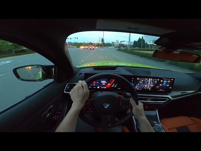 2023 BMW M3 Competition xDrive POV Drive (Urban + Freeway)