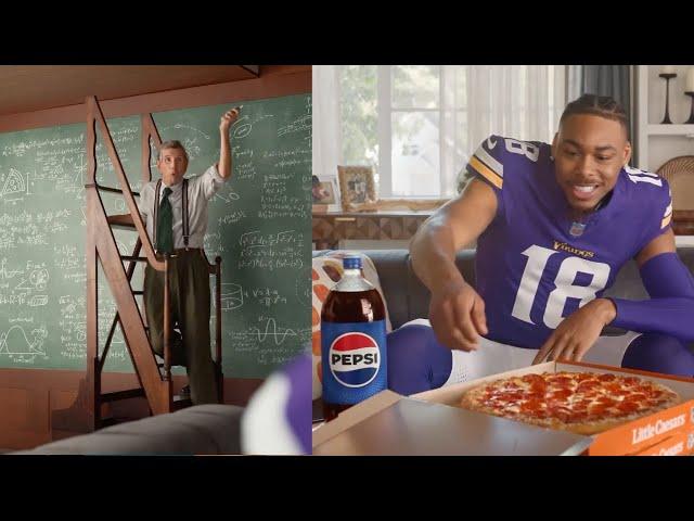 Little Caesars Commercial 2024 Justin Jefferson Stepped Up Crust Ad Review