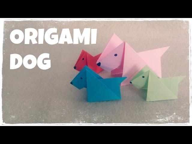 Origami for Kids - Origami Dog Tutorial (Very Easy)