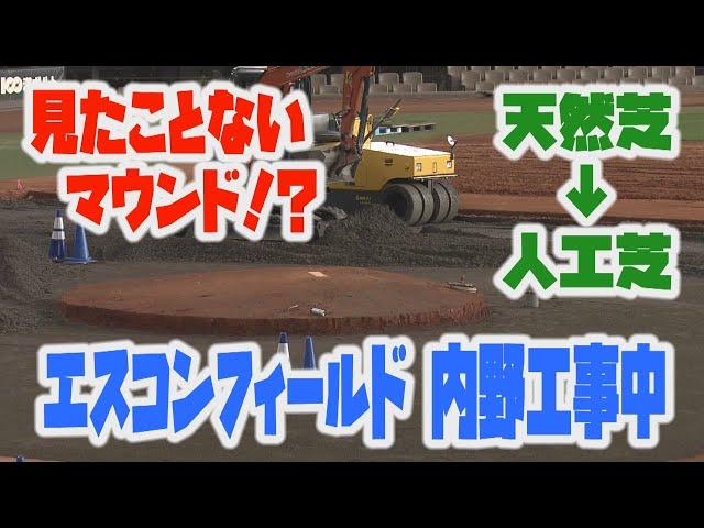 1月11日(土)エスコンフィールド工事中！「内野に…芝がない！」