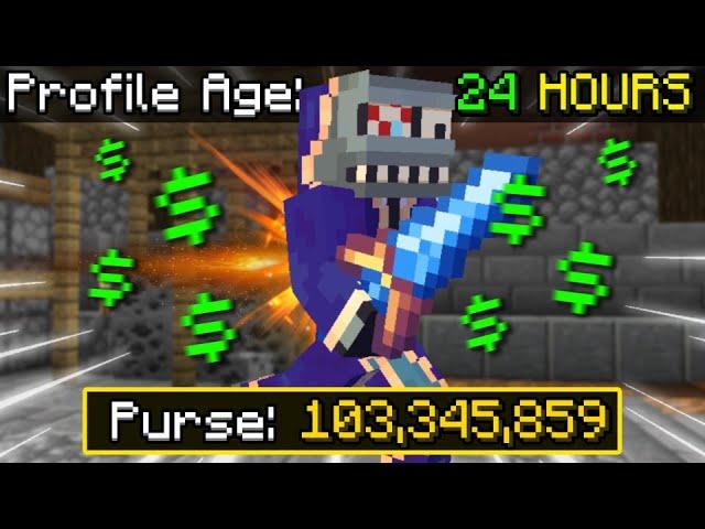 How I Got 100 MILLION Coins in 24 Hours | Hypixel Skyblock