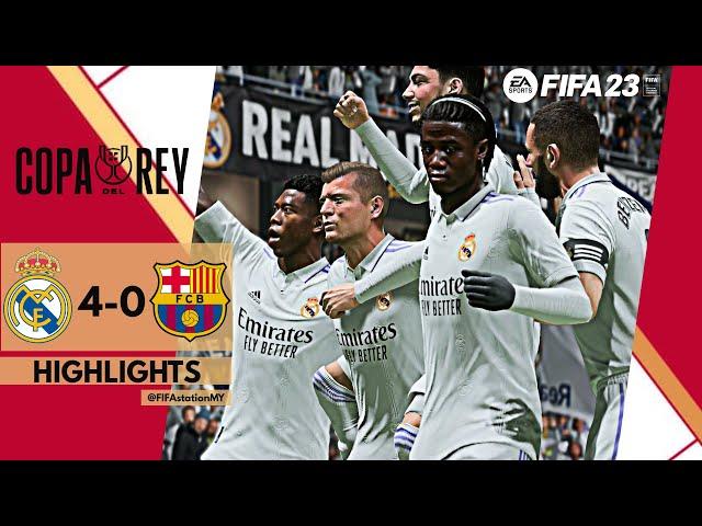 FIFA 23 - Real Madrid vs Barcelona Highlights | Copa Del Rey Semi-Finals 1st Leg [PC]