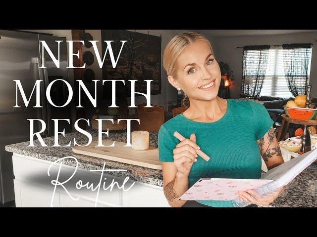RESET ROUTINE | new month goals, cleaning, prepping for fall