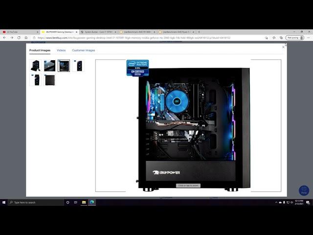 BUILD OR BUY? iBUYPOWER - Gaming Desktop - Intel i7-10700F - 16GB Memory - RTX 2060 6GB