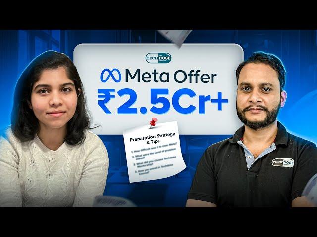 META offer Anindita | Techdose Alumni | SDE-2