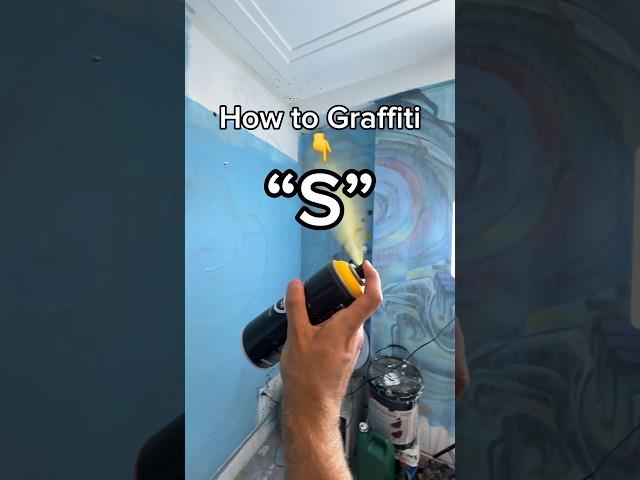 How to easy graffiti letter “S”  #graffitialphabet