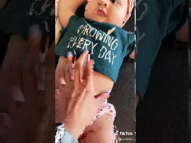 Cute baby Tik Tok video