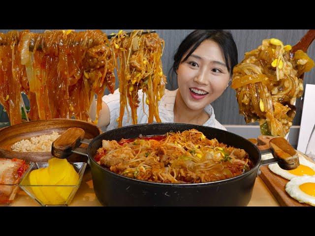 ENG) Duruchigi Spicy Korean stir fried stew MUKBANG real sound asmr eating