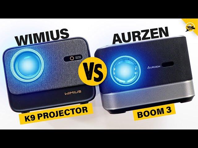 BEST PROJECTOR Under $300? WIMIUS K9 vs AURZEN Boom 3