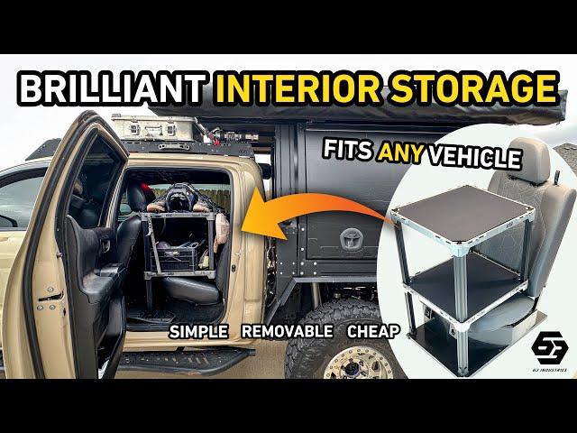 Affordable & Removable Interior Storage for ANY Vehicle! - 63 Industries KARGA System