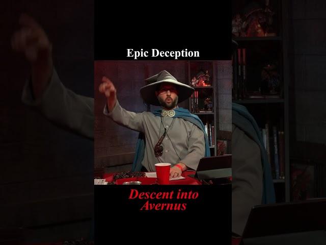 Epic Deception  |  Descent into Avernus  #dnd #shorts