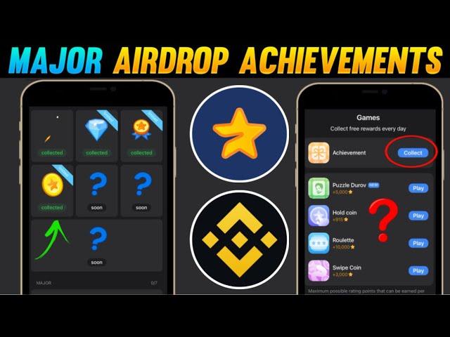 Major Airdrop Daily Achievement | Major airdrop hidden achievements? | 1 november Major achievements