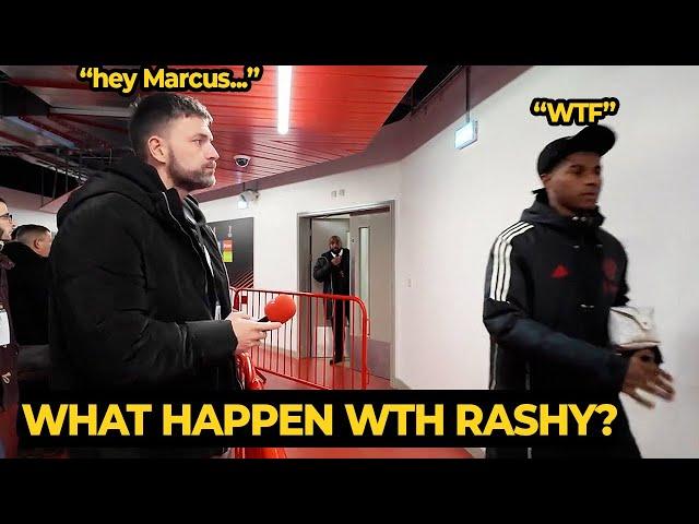 Rashford looked FUMING in the player mix zone after United's win against PAOK | Man Utd News