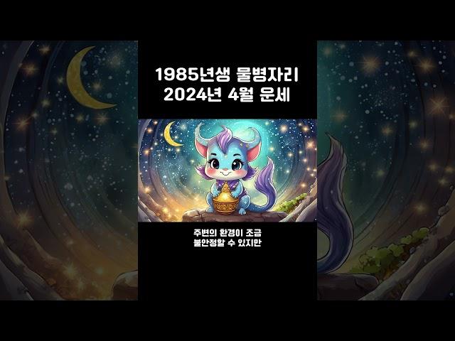 1985년생 물병자리 4월운세 확인하시고 대박나세요! #4월운세 #1985년생대박 #물병자리