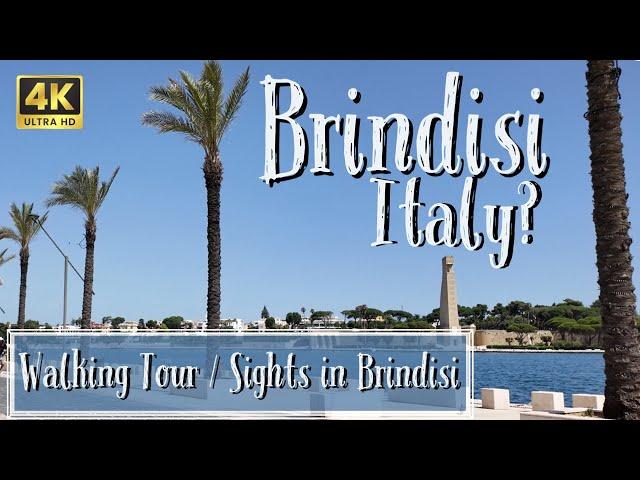 Brindisi Italy Walking Tour in 4K