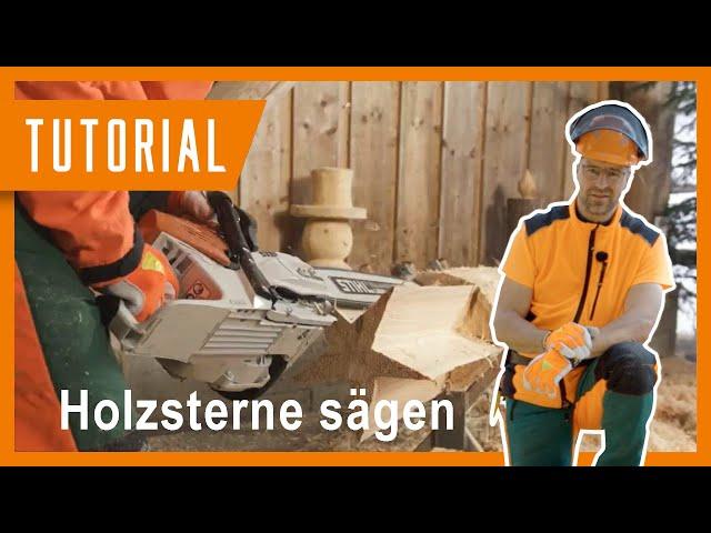 Richard zeigt: Holzsterne selber machen I #DIY #Motorsäge #Weihnachtstutorial