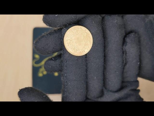 20 Francs Swiss Helvetia Vreneli Gold Coin Unboxing - Bern Mint Gold Coins | Bullion Exchanges